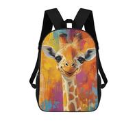 sinyumoney Colorful Giraffe Portrait Mochila Escolar Infantil Impresa En 3D Para Niños, Mochilas De Viaje, Bolsas Para Libros, Mochila Escolar Infantil 17inch