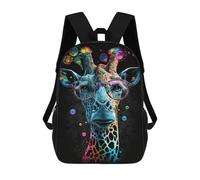 sinyumoney Colorful Giraffe with Glasses Art Print-4 Mochila De Negocios Para Portátil, Mochila Unisex Informal Para Niñas, Niños Y Adolescentes 17inch