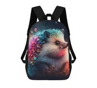sinyumoney Colorful Hedgehog Artwork Mochila, Mochila Infantil, Mochila Escolar Para Estudiantes, Mochila Para Libros, Mochila Escolar Impresa En 3D Para Niños Y Niñas 17inch