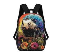 sinyumoney Colorful Hedgehog Garden Mochila Escolar Impresa En 3D Para Niños Y Niñas, Mochila Escolar, Mochila De Viaje Para Niños 17inch