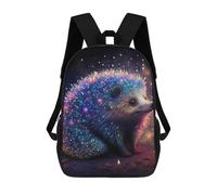 sinyumoney Colorful Hedgehog Neon Mochila Ligera Informal Para El Día A Día, Mochila Escolar Para Hombres/mujeres 17inch