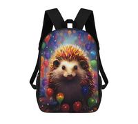 sinyumoney Colorful Hedgehog Party Mochila Infantil, Mochila Escolar De Gran Capacidad Para Estudiantes, Mochila Para Libros, Mochila Para Niños, Niñas, Adultos Y Adolescentes 17inch