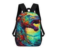 sinyumoney Colorful Horse Painting Mochilas Impresas En 3D Para Niños, Mochila Escolar, Mochila De Moda Para Niños De Primaria Y Secundaria 17inch