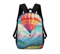 sinyumoney Colorful Hot Air Balloon Adventure-1 Mochila Escolar Grande Resistente Al Agua Para Portátil Para La Escuela/trabajo/viajes 17inch