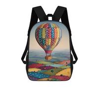 sinyumoney Colorful Hot Air Balloon Ride-2 Mochila Escolar Grande Para Niños, Niñas, Adolescentes, Hombres Y Mujeres 17inch