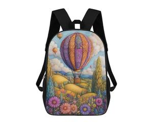 sinyumoney Colorful Hot Air Balloon Ride Mochilas Infantiles Mochila Escolar Impresa En 3D Para Niños Mochilas De Viaje Bolsas Para Libros Para Niños 17inch Mochila Escolar