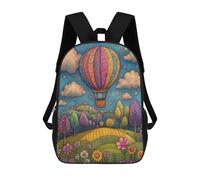 sinyumoney Colorful Hot Air Balloon Scene Mochila De Viaje Para La Universidad, Mochilas Para Adolescentes, Chicas, Chicos, Mujeres Y Hombres 17inch