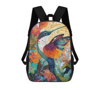 sinyumoney Colorful Hummingbird Art Print-1 Mochila Escolar Para Secundaria, Mochila Informal Para Niñas Y Adolescentes 17inch