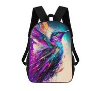 sinyumoney Colorful Hummingbird Art Print Mochila De Viaje Para La Universidad Mochilas Para La Escuela/trabajo/viajes 17inch