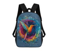 sinyumoney Colorful Hummingbird Painting Mochilas Infantiles Impresas En 3D Para Niños. Mochilas De Viaje De Moda Para Niños. Mochila Escolar Para Estudiantes De Primaria Y Secundaria.