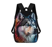 sinyumoney Colorful Husky Portrait Mochila Escolar Infantil Impresa En 3D Para Niños, Mochilas De Viaje, Bolsas Para Libros, Mochila Escolar Infantil 17inch