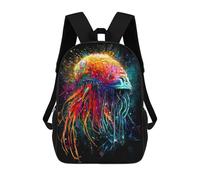 sinyumoney Colorful Jellyfish Artwork Mochila, Mochila Infantil, Mochila Escolar Para Estudiantes, Mochila Para Libros, Mochila Escolar Impresa En 3D Para Niños Y Niñas 17inch