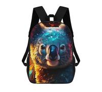 sinyumoney Colorful Koala Portrait Mochilas Informales Para Niños, Mochila Escolar Para Adolescentes, Niñas Y Niños, Mochilas Para Libros 17inch