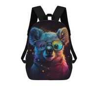 sinyumoney Colorful Koala Sunglasses Art Mochilas Para Niños 17inch Mochila Escolar Mochila Escolar Impresa En 3D Para Niños De Primaria Y Secundaria
