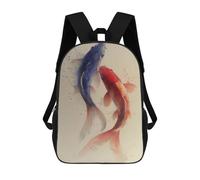 sinyumoney Colorful Koi Fish Painting-11 Mochila Escolar Ligera Para Aeropuerto, Estudiantes Universitarios, Mochila Para Niños/niñas/adolescentes 17inch