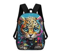 sinyumoney Colorful Leopard Art Print-6 Mochila Escolar Impresa En 3D 17inch Mochilas De Moda Para Niños, Mochilas Escolares Para Niños De Primaria Y Secundaria