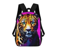 sinyumoney Colorful Leopard Portrait -12 Mochilas Infantiles Escolares Impresas En 3D, Mochilas Para Niños, Mochilas De Viaje Para Niños Y Niñas, Mochilas Escolares Para Niños 17inch