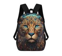 sinyumoney Colorful Leopard Portrait -15 Mochilas Escolares Para Niños Y Niñas, Mochilas Deportivas Informales Para Primaria, Mochilas De Gran Capacidad Para Libros 17inch