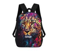 sinyumoney Colorful Leopard Portrait -19 Mochila Infantil, Mochila Escolar De Gran Capacidad Para Estudiantes, Mochila Para Libros, Mochila Para Niños, Niñas, Adultos Y Adolescentes 17inch