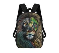 sinyumoney Colorful Lion Art Print-43 Mochilas Escolares, De Viaje Y Universitarias Para Hombres, Mujeres Y Adolescentes 17inch