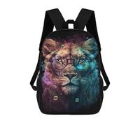 sinyumoney Colorful Lion Glasses Art Print -5 Mochila Escolar Informal Para El Día A Día, Ideal Para Viajes, Trabajo Y Uso Diario 17inch