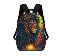 sinyumoney Colorful Lion Illustration -1 Mochila Escolar Impresa En 3D Para Niños, Mochila Escolar, Mochilas De Viaje, Bolso Informal De Moda Para Niños Y Estudiantes 17inch