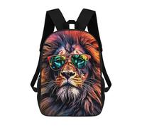 sinyumoney Colorful Lion Portrait -39 Mochila Escolar Impresa En 3D Mochila Escolar De Moda Para Niños Mochilas Para Niños Estudiantes De Secundaria 17inch