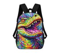 sinyumoney Colorful Lizard Artwork Mochila Escolar Impresa En 3D Para Niños Y Niñas, Mochila Escolar, Mochila De Viaje Para Niños 17inch