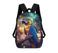 sinyumoney Colorful Macaw Parrot Art Print Mochilas Infantiles Mochila Escolar Impresa En 3D Para Niños Mochilas De Viaje Bolsas Para Libros Para Niños 17inch Mochila Escolar