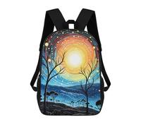 sinyumoney Colorful Magic Mochila, Mochila Infantil, Mochila Escolar Para Estudiantes, Mochila Para Libros, Mochila Escolar Impresa En 3D Para Niños Y Niñas 17inch