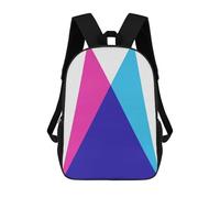 sinyumoney Colorful Minimalism 04 Mochila Escolar Para Institutos Y Escuelas Secundarias. Mochila Informal Para Adolescentes, Chicas, Chicos, Mujeres Y Hombres. 17inch