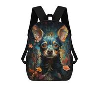 sinyumoney Colorful Mosaic Dog Portrait Mochila Escolar Infantil, Mochilas Impresas En 3D, Mochilas Escolares De Moda Para Niños De Primaria Y Secundaria 17inch