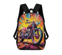 sinyumoney Colorful Motorcycle Artwork Mochila Escolar Infantil Impresa En 3D Para Niños, Mochilas De Viaje De Alta Capacidad, Bolsas Para Libros, Mochila Escolar Infantil 17inch
