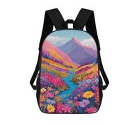 sinyumoney Colorful Mountain Valley Scene Mochila Escolar, Mochila De Viaje Para La Universidad, Mochilas Para Niñas Y Adolescentes 17inch