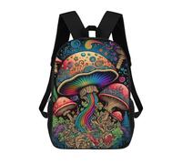 sinyumoney Colorful Mushroom Fantasy Mochila Escolar De Moda Para Estudiantes, Adecuada Para Niños Y Niñas, Mochila Informal Para Viajes Al Aire Libre, Esencial Para El Día A Día 17inch