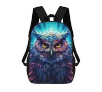 sinyumoney Colorful Mystical Owl Art Mochila Escolar Impresa En 3D Para Niños, Mochila Escolar, Mochilas De Viaje, Bolso Informal De Moda Para Niños Y Estudiantes 17inch