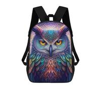 sinyumoney Colorful Mystical Owl Artwork Mochilas Escolares Impresas En 3D, Mochila Escolar Informal Para Niños, Mochila Escolar De Moda Para Estudiantes De Secundaria 17inch