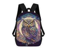 sinyumoney Colorful Mystical Owl Artwork Mochilas Informales Para Niños, Mochila Escolar Para Adolescentes, Niñas Y Niños, Mochilas Para Libros 17inch