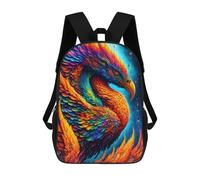 sinyumoney Colorful Mythical Bird Art Mochila Escolar, Bolso De Negocios, Bolso Para Portátil Resistente: Perfecto Para Viajes, Trabajo Y Uso Diario 17inch
