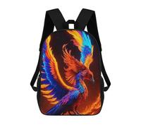 sinyumoney Colorful Mythical Bird Artwork Mochila Escolar Infantil De 17 Pulgadas, Mochila Escolar Impresa En 3D Para Niños De Primaria Y Secundaria