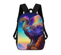 sinyumoney Colorful Mythical Bird Artwork Mochila Escolar Para Institutos Y Colegios Informales Para Acampar, Aventuras Al Aire Libre Y Viajes Diarios 17inch