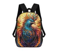 sinyumoney Colorful Mythical Bird Artwork Mochilas Informales Para Niños, Mochila Escolar Para Adolescentes, Niñas Y Niños, Mochilas Para Libros 17inch