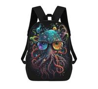 sinyumoney Colorful Octopus Art Print-12 Mochila Escolar Infantil De 17 Pulgadas Con Estampado 3D, Mochila Moderna Para Niños, Mochilas De Viaje, Bolsas Para Libros, Mochila Escolar Infantil