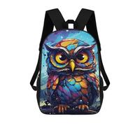 sinyumoney Colorful Owl Art Print Mochila Escolar/para Ordenador Portátil Para Colegio/trabajo/viajes Para Camping, Aventuras Al Aire Libre Y Viajes Diarios 17inch