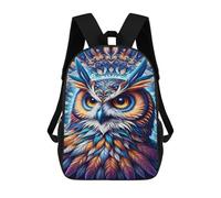 sinyumoney Colorful Owl Art Print Mochilas Infantiles Mochila Escolar Impresa En 3D Para Niños Mochilas De Viaje Bolsas Para Libros Para Niños 17inch Mochila Escolar