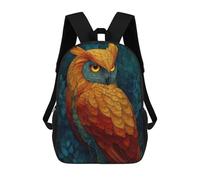 sinyumoney Colorful Owl Portrait Mochila Escolar Mochila Para Niños Impresa En 3D Mochilas Infantiles Para Niños Y Niñas Mochilas Escolares Mochilas De Viaje Para Niños 17inch