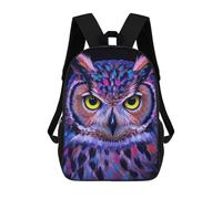 sinyumoney Colorful Owl Portrait Mochilas Informales Para Niños, Mochila Escolar Para Adolescentes, Niñas Y Niños, Mochilas Para Libros 17inch
