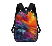 sinyumoney Colorful Paint Explosion Art Mochila Escolar Infantil De 17 Pulgadas, Mochila Escolar Impresa En 3D Para Niños De Primaria Y Secundaria