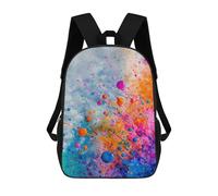 sinyumoney Colorful Paint Splatter Art Mochilas De 17 Pulgadas Para Niños, Mochilas Escolares Impresas En 3D Para Estudiantes De Primaria Y Secundaria, Para Niños Y Niñas.