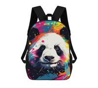 sinyumoney Colorful Panda Art Print-2 Mochila Escolar Infantil Impresa En 3D 17inch Mochilas De Moda Para Niños De Primaria Y Secundaria